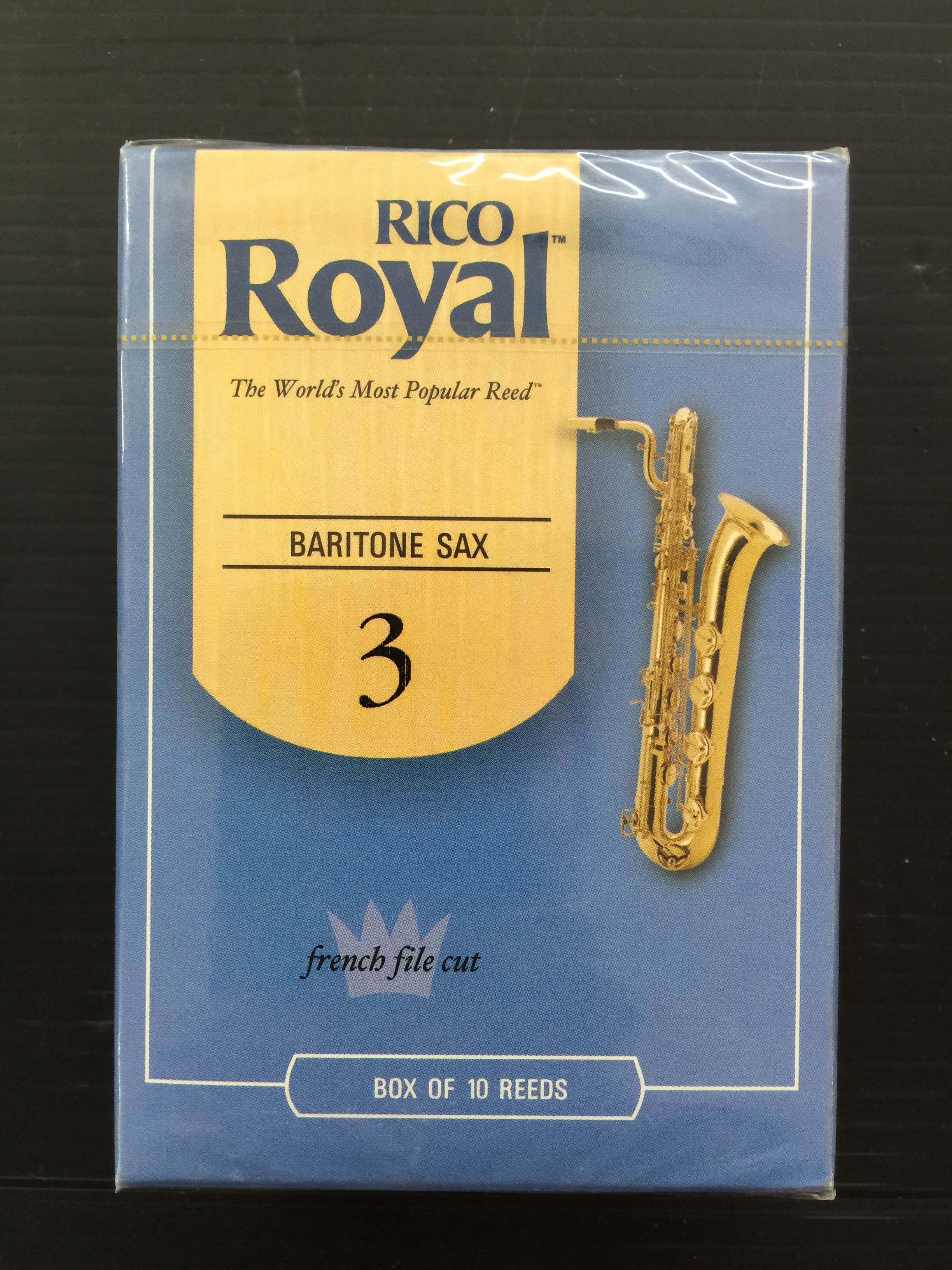 קופסה של 10 עלים RICO/RICO ROYAL סקסופון בריטון